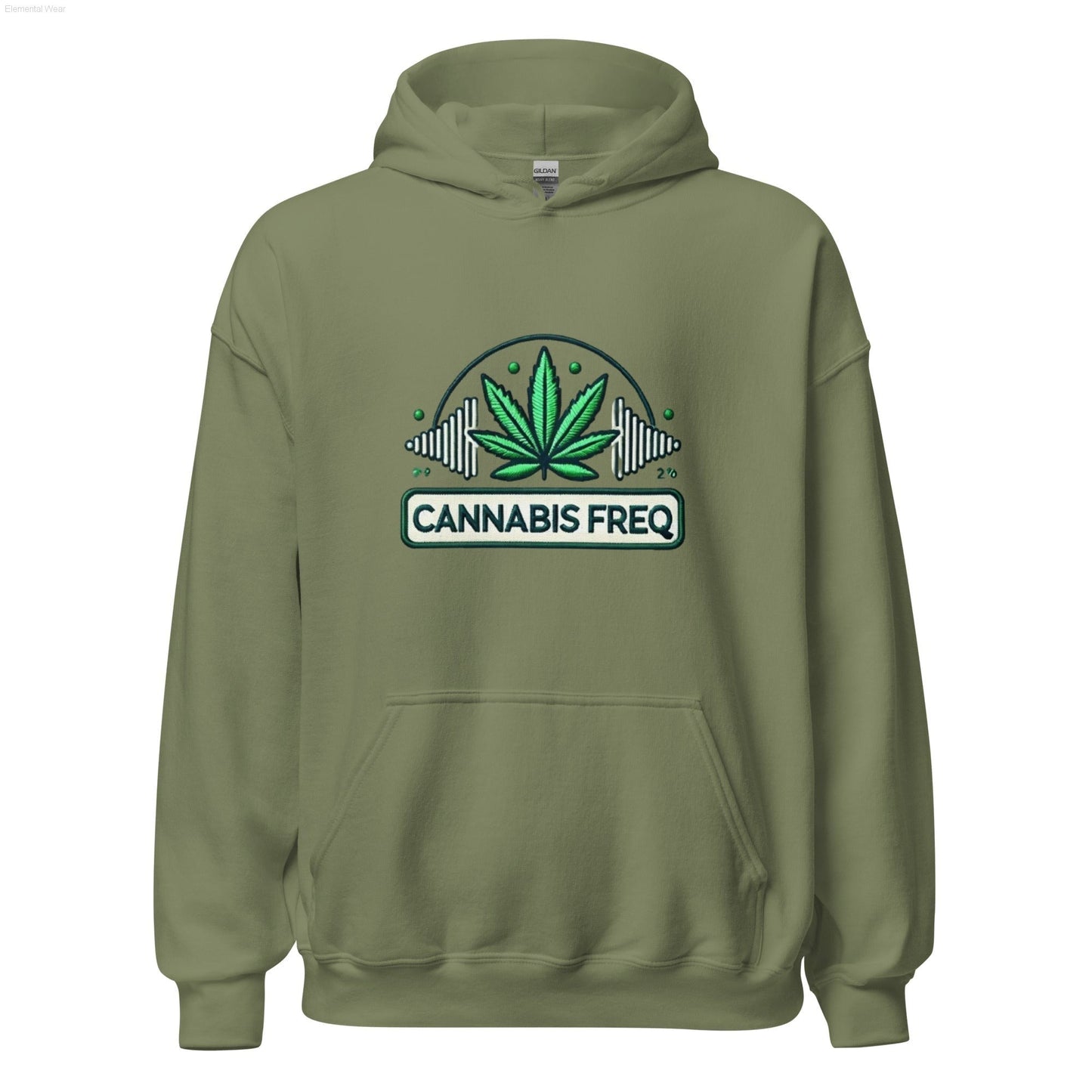 Cannabis Freq Club Hoodie - Elemental Wear