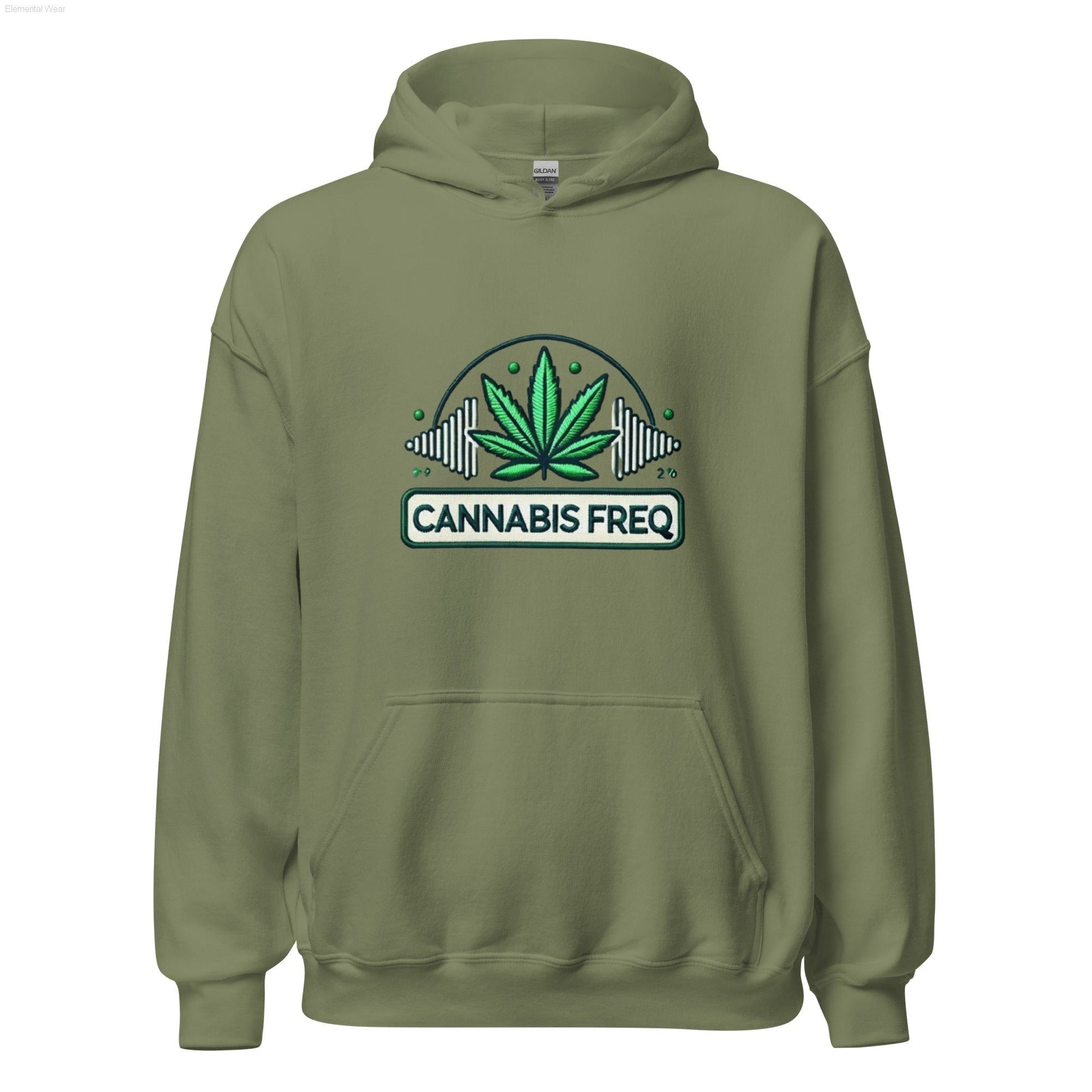 Cannabis Freq Club Hoodie - Elemental Wear