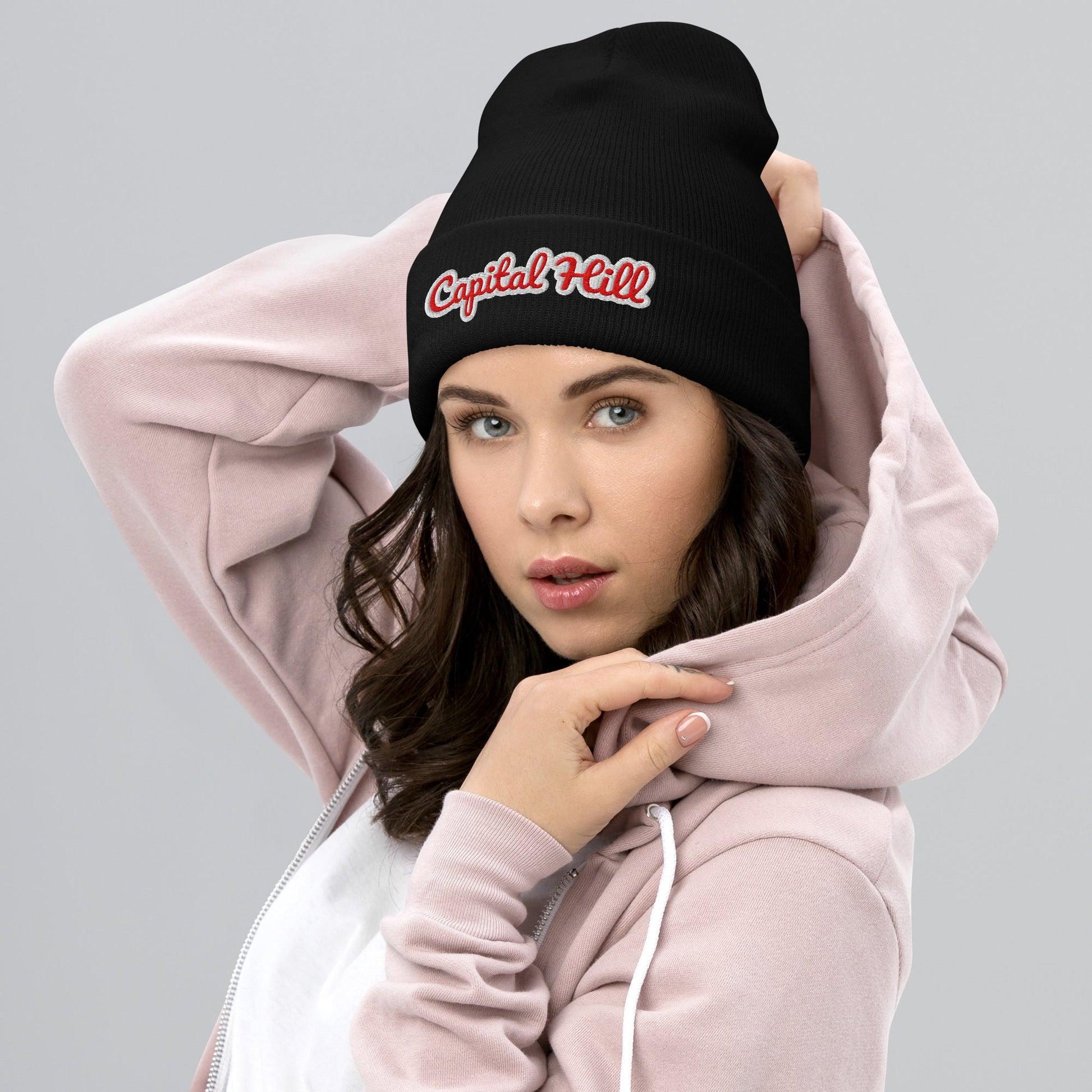 Capital Hill Embroidered Beanie – DC Winter Hat - Elemental Wear