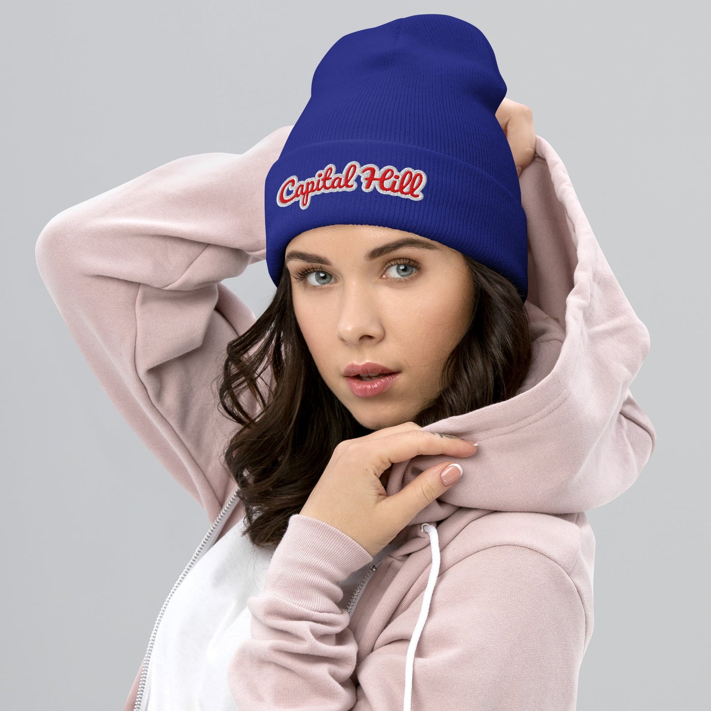Capital Hill Embroidered Beanie – DC Winter Hat - Elemental Wear