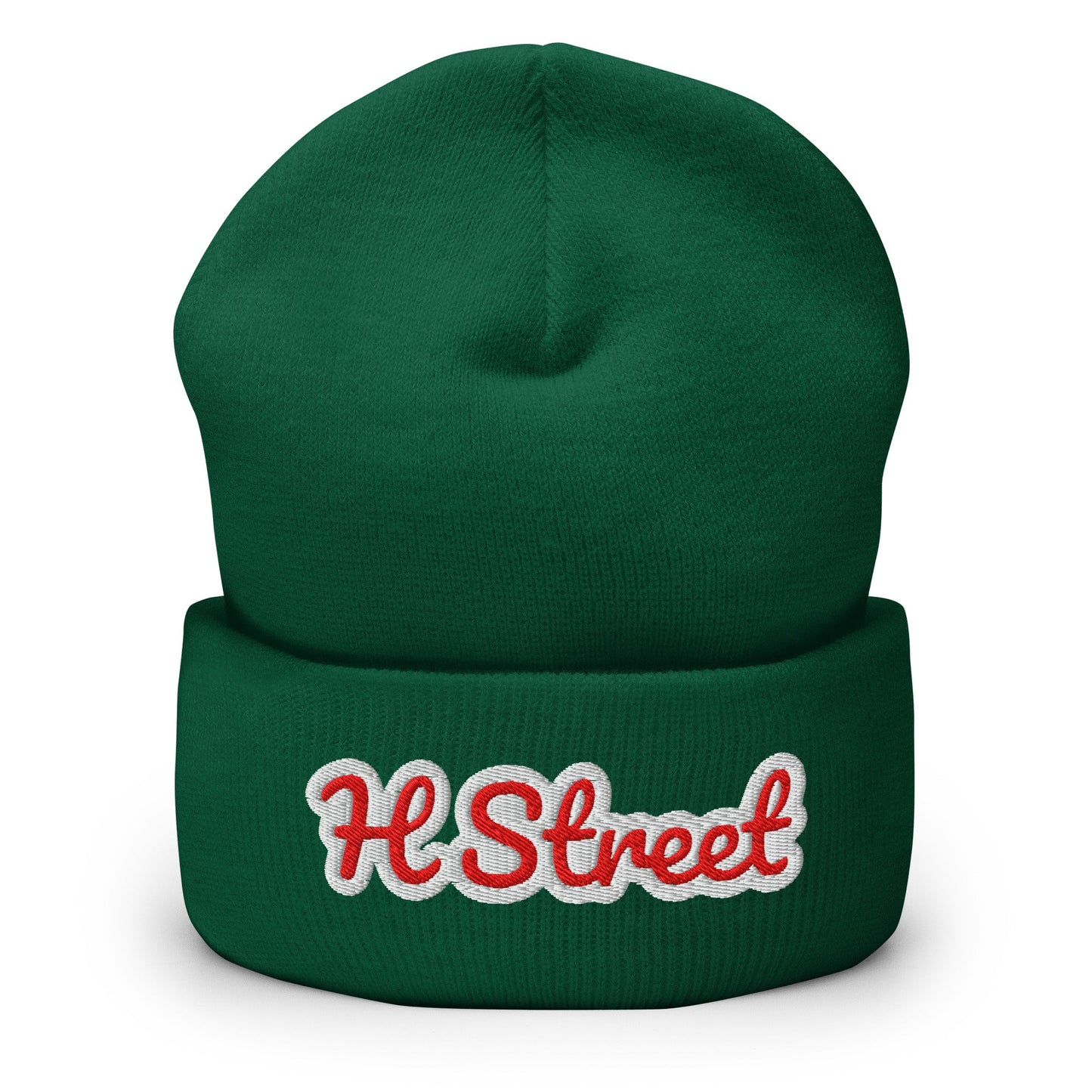 H Street Embroidered Beanie – DC Winter Hat - Elemental Wear