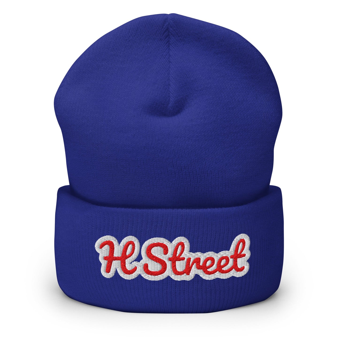 H Street Embroidered Beanie – DC Winter Hat - Elemental Wear