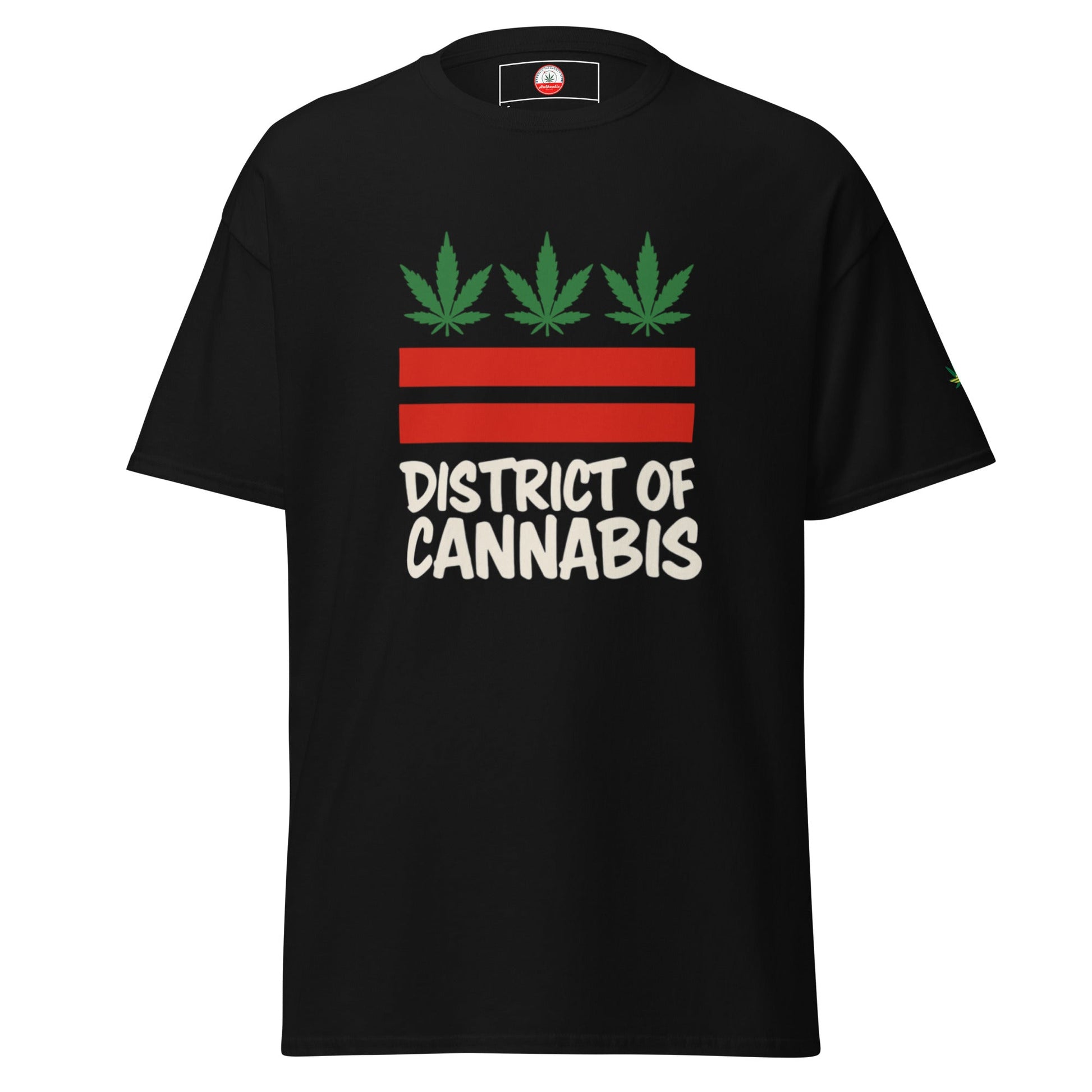 Stars & Strains Tee | District of Cannabis Flag Shirt - Elemental Wear