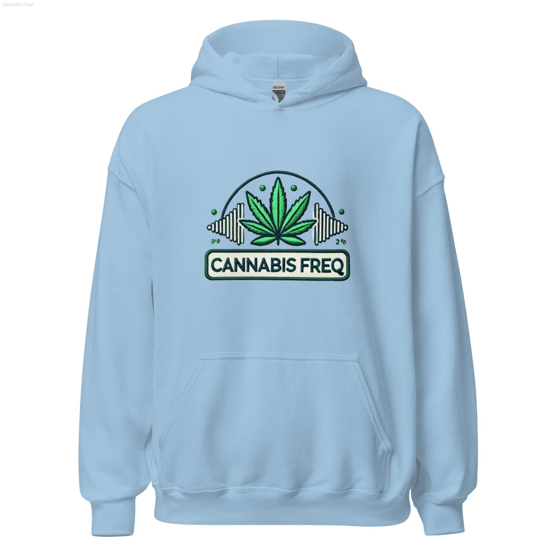 Cannabis Freq Club Hoodie-Elemental Wear